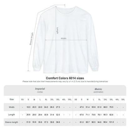 Premium Unisex Garment-dyed Custom Long Sleeve T-Shirt