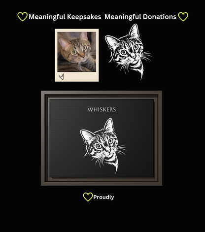 Custom Framed Pet Portrait