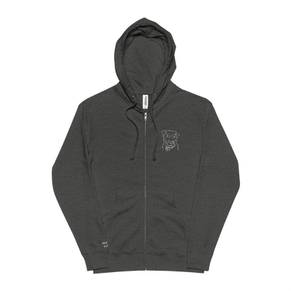 Signature Embroidered Zip Up Hoodie - Animal Outreach of the Mother Lode