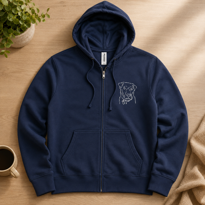 Signature Embroidered Zip Up Hoodie - Animal Outreach of the Mother Lode